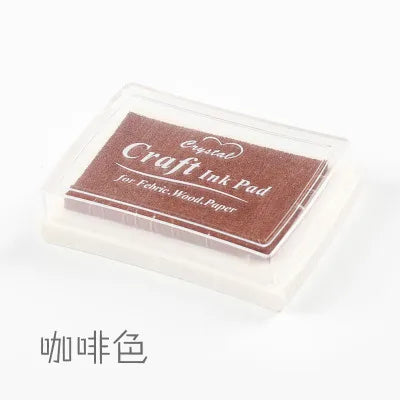 1pc 15 Colors Big Ink Pad Stamp Planner Scrapbooking Silicone Stamps Inkpad Diy Diary Greeting Card Making Supplies Inpad