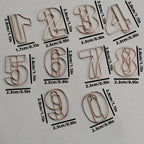 10pcs/Set Metallic Wire-formed 0-9 Number-shaped Paper Clip Bookmarks Paperclips Office Stationery School Supplies