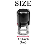 Custom Self-Inking Stamp 25/30/40/50mm Round LOGO Design Personalized Text Press-type Inking Stamp for Wedding Invitation Envelo