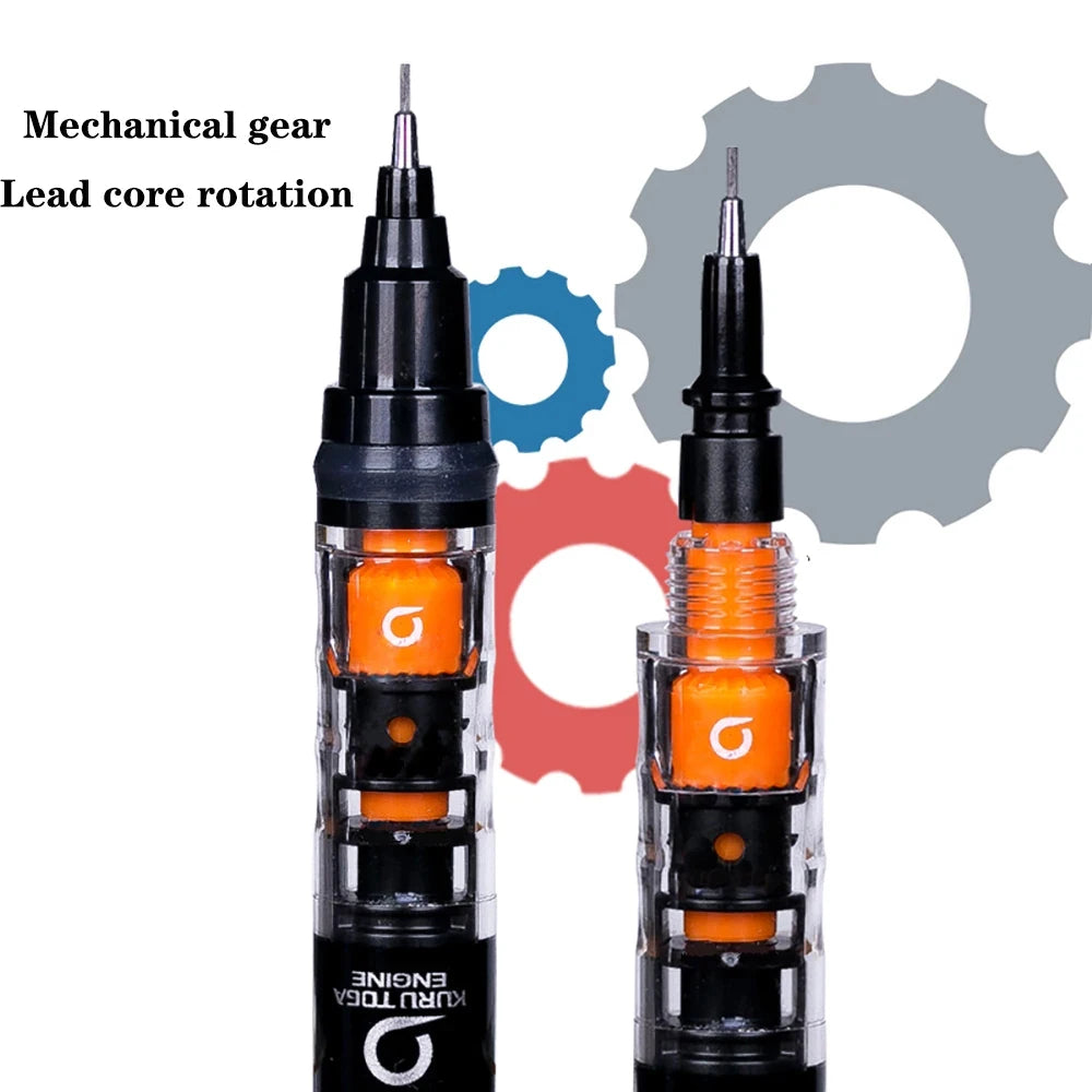 UNI KURUTOGA Mechanical Pencil M5-452 Creative Writing Continuous Sketch 0.5mm Lead Automatic Rotating Mechanical Pencil