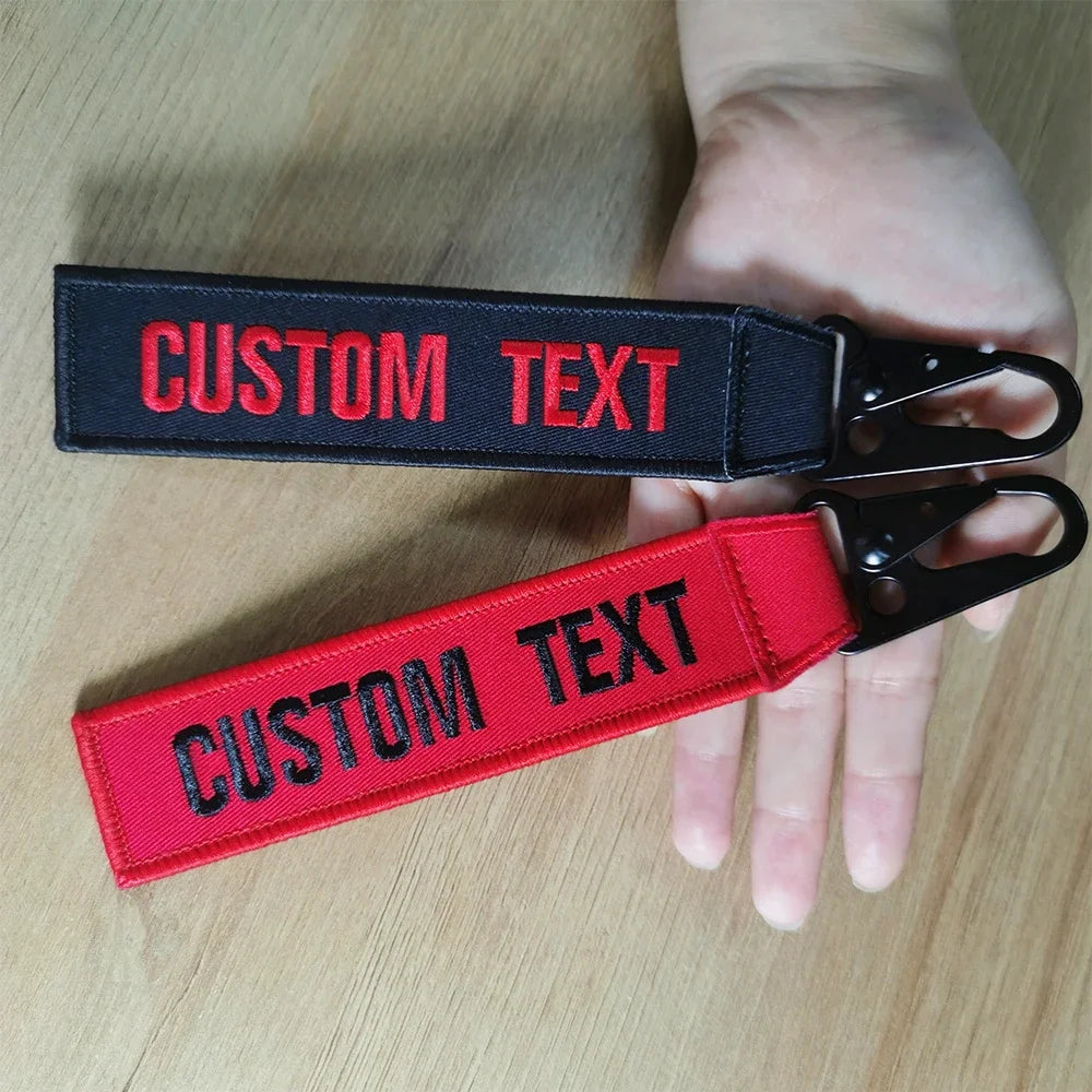 Customized Luggage Tag, Personalized Keychain, Name Patch, Embroidery Accessories for Suitcase and Bag, Luxury Eagle Beak Buckle