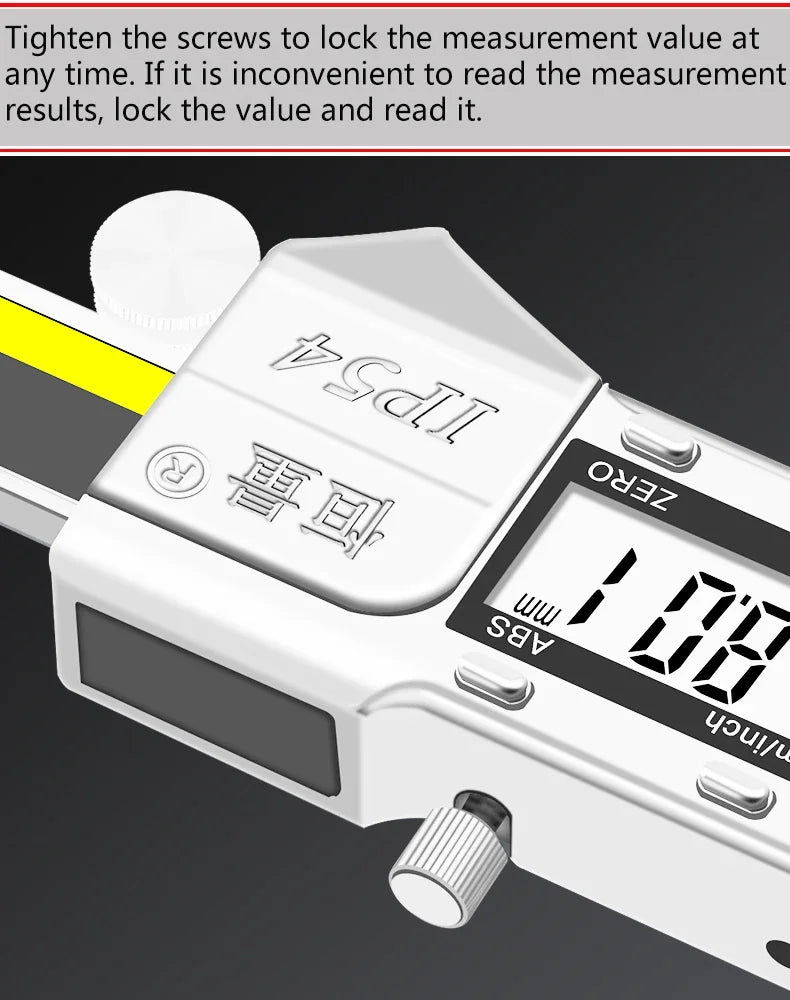Premium External Groove Tip Digital Caliper Brake Disc Wear Measurement Tool Brake Pad Thickness Measurement Vernier Caliper