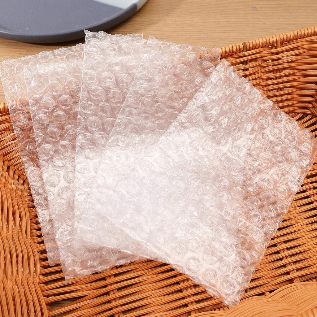 20/60/100PCS Bubble Cushion Wrap Bags Bulk Transparent Double Wall Bubble Wrap Pouches Shockproof Clear Shipping Packing Bags