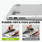 Elough Portable Laptop Atand Invisible Adhesive Bracket Folding Storage Height-Increasing Stand Keyboard Foot Pad Support Stand