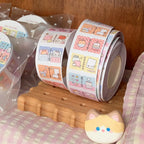 200Pcs/Roll New Kitten Label Sticker Removable DIY Scrapbooks Index Tabs Cartoon Gift Classification Tags Student Supplies