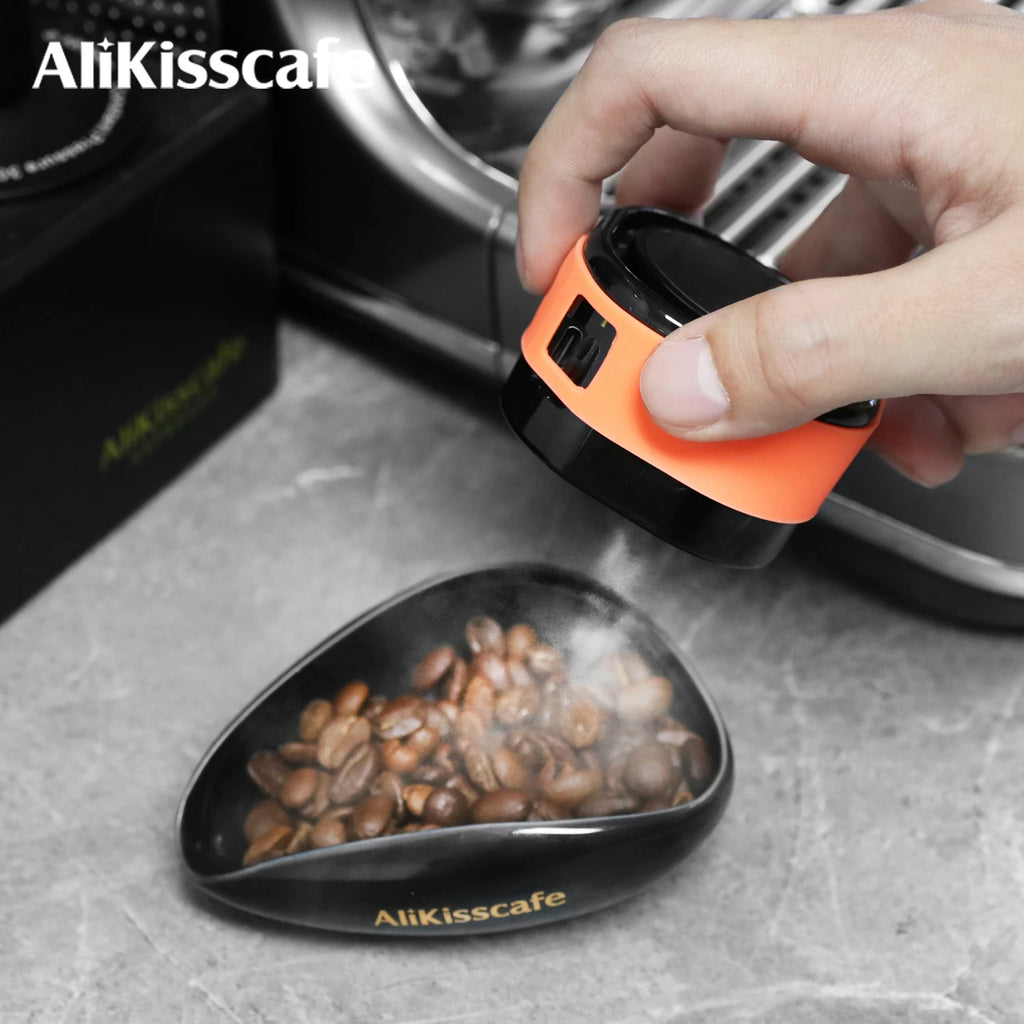 Coffee Bean Spray Tray Bean Dosing Cup Sprayer Electric Atomizer Anti-Static Bottle Grinding Barista Tools Espresso Accessories