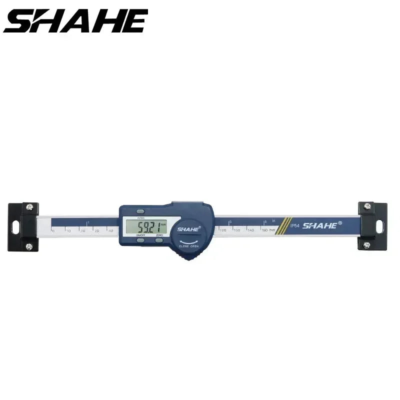 SHAHE Stainless Steel Horizontal Linear Scale Type Digital Caliper LCD Display