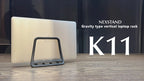 NEXSTAND K11 Vertical Laptop Tablet Stand,Foldable Desktop Stand,Laptop Base,Multi-Purpose Stand,Notebook Desk Dock Tablet Stand
