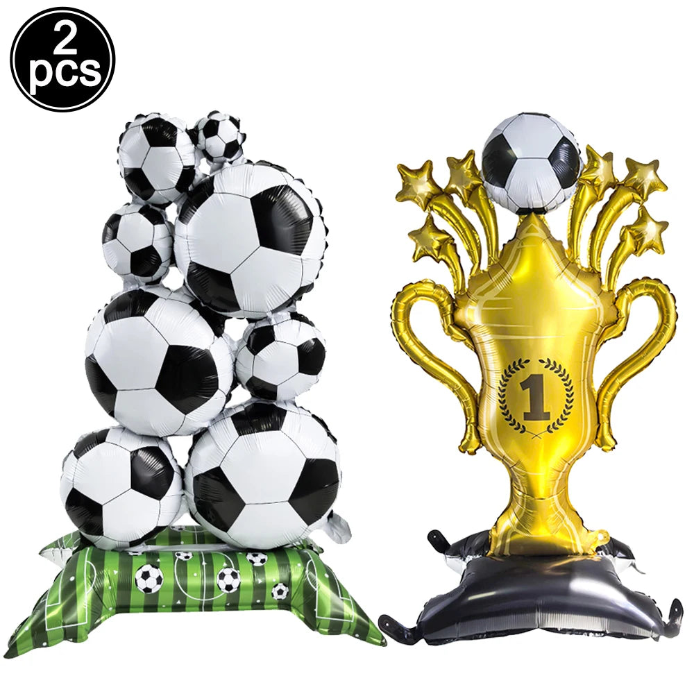 Soccer Party Disposable Tableware Paper Plates Cups Napkins Tablecloth Soccer Birthday Party Decoration