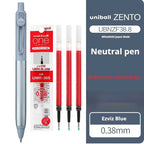 New Uni uniball Zento Flow Metal Rollerball Pen Aluminum Grip Gel Pens 0.5mm Water-Based Black Ink Ultra Smooth Writing Japan