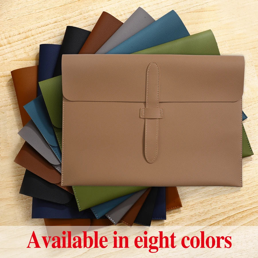 A4 Thick Leather Document Bag, A4 Folder,Business Information Bag, School And Office Supplies, Storage Bag Back To School
