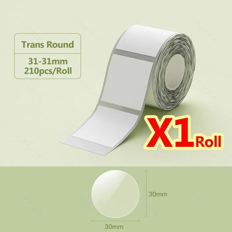 NiiMBOT B21 B1 Round Sticker Labels Sticker Self-adhesive Waterproof Thermal Label Paper For Niimbot Mini Portable Label Maker
