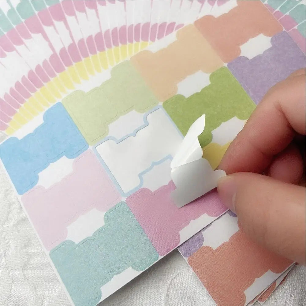 60/120Pcs File Tabs Flags Index Label Sticker Personalized Planner Office Stationery Self-adhesive Paper Tabs Repositionable
