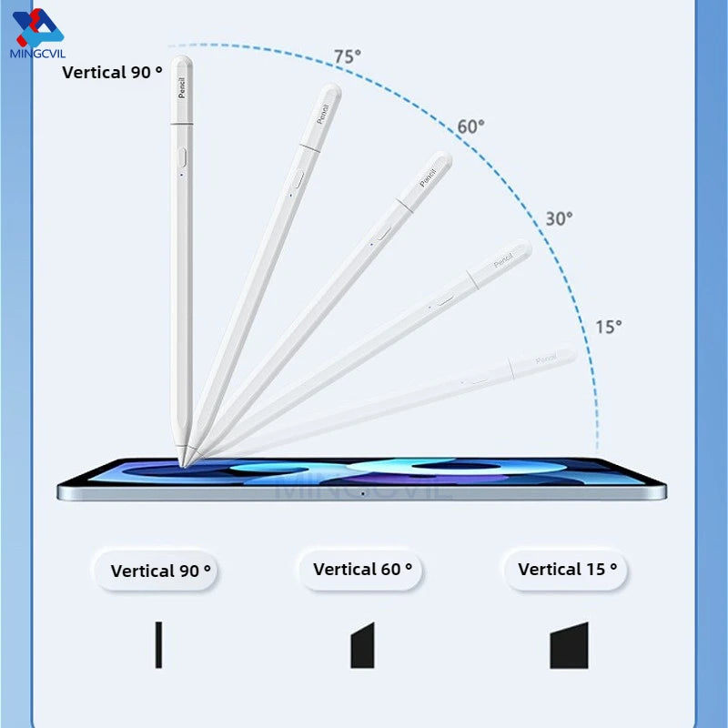 For iPad Pencil 2025 M4 Stylus Pen for Air 6 M2 Pro M3 with Palm Rejection Tilt for iPad Pro 11 12.9 13 7/8/9/10/11th mini 5 6 7