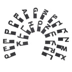 26Pcs Alphabet Index Dividers Plastic Vinyl Record Organizers A-Z Letter Guides Dvd Cd Album Media Shelf Markers
