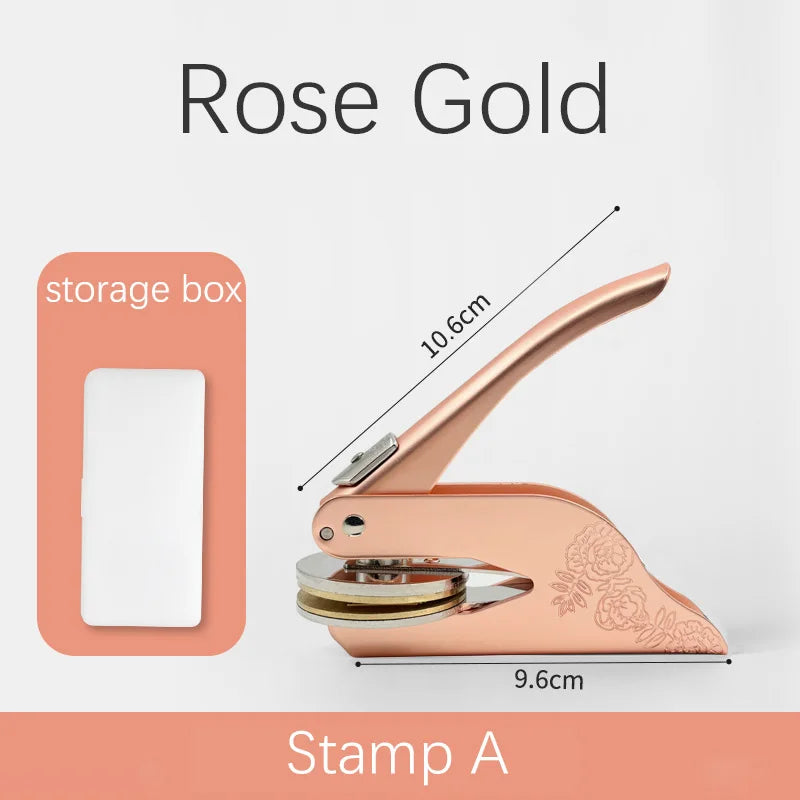 Book Wedding Embosser Stamps Customized Designs Personalized Embossing Stamp Custom Handheld Envelope Invitation Card Seals DIY