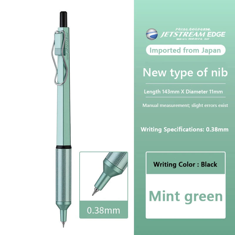 Japan UNI JETSTREAM EDGE Ultra Fine Ballpoint Pen,SXN-1003 Metal 0.28/0.38mm Fast-Drying for business,signing,Japanese Stationer