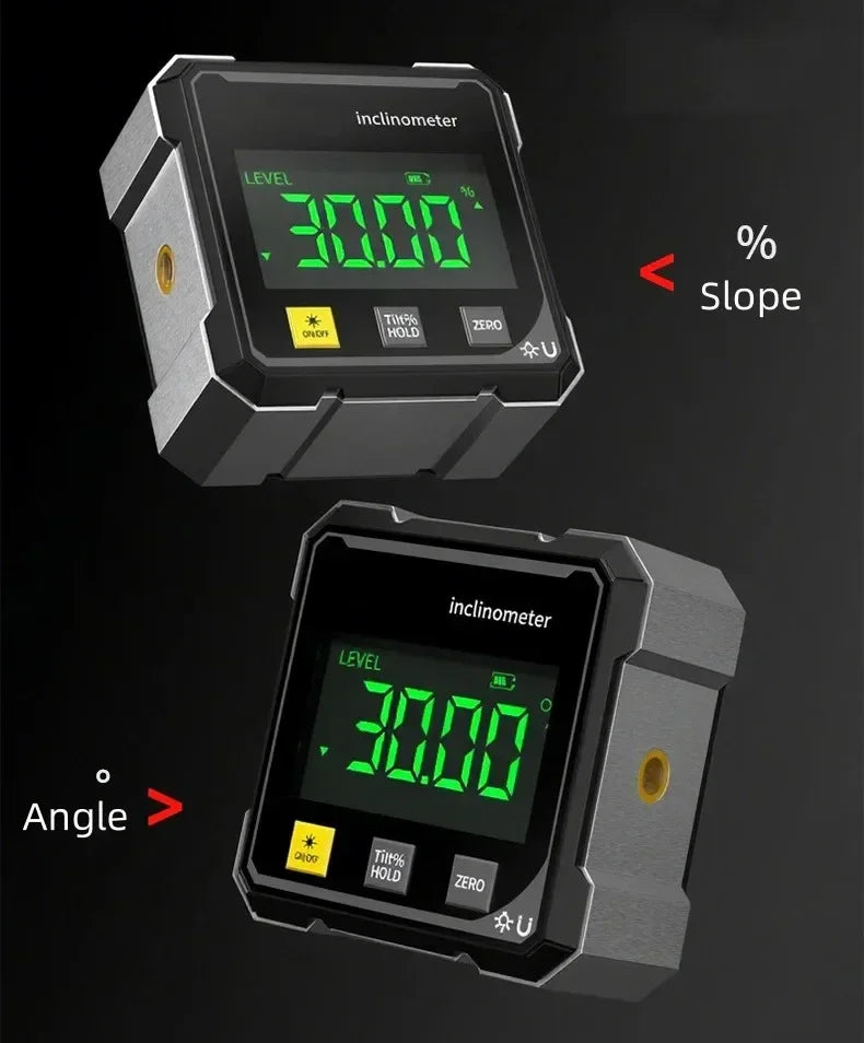 NEW HOT Digital Angle Gauge Magnetic Protractor Inclinometer Level Angle Finder  Angle Cube Level Box with Magnes