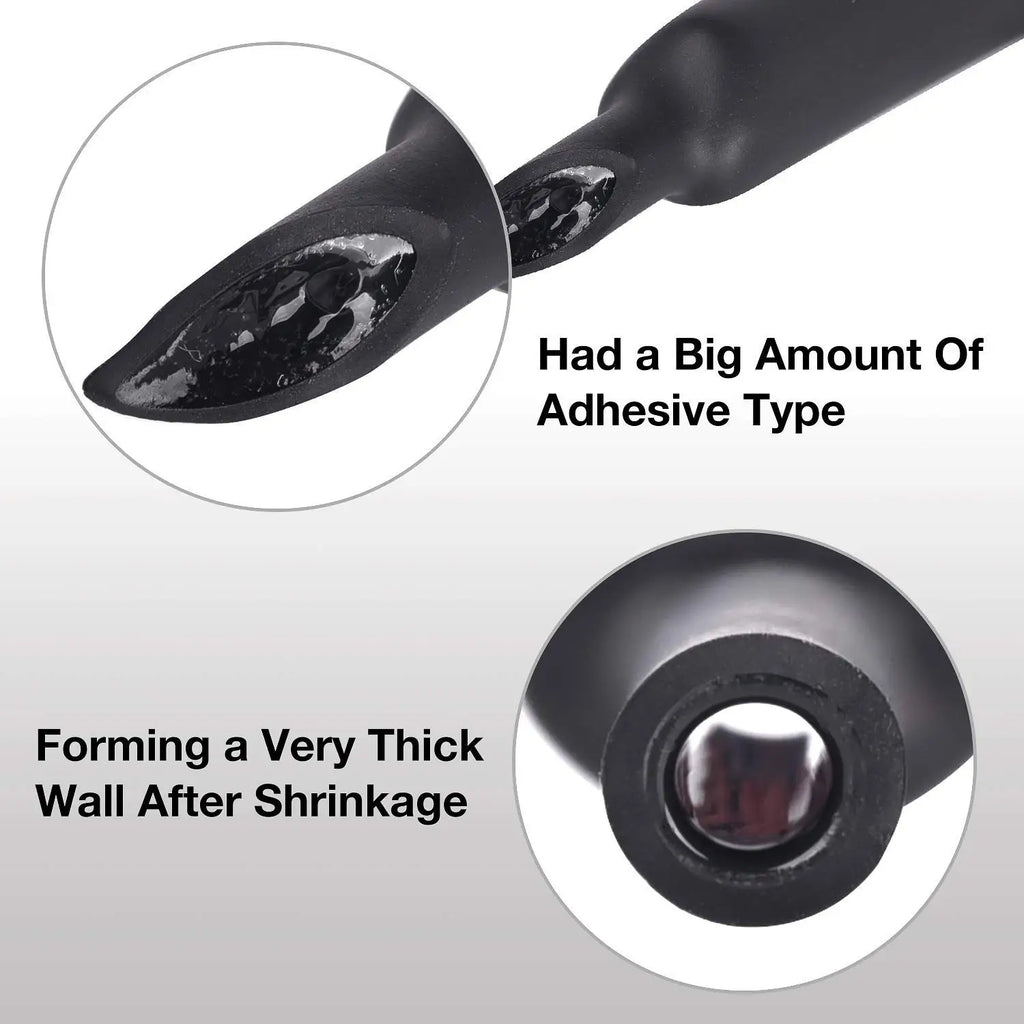 Φ4mm-Φ24mm Heat Shrink Tubing-4:1 Ratio Dual Wall Adhesive Lined Shrinkable Wire Wrap Tube Waterproof Industrial Black
