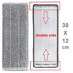 Replace Mop Head Microfiber Replacement Head Floor Cleaning Cloth Pads Flat Squeeze Hand Free Wringing Tools for Home, Kitchen