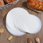 50pcs round Parchment Paper Baking Oiled Paper Air Deep-Fried Pot Paper Steamer Liners Barbecue Sheets Disposable