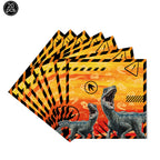 Jurassic Dinosaur Party Dinosaur Fossil Disposable Tableware Plate Cup Napkins Dinosaur Theme Birthday Party Decor Supplies