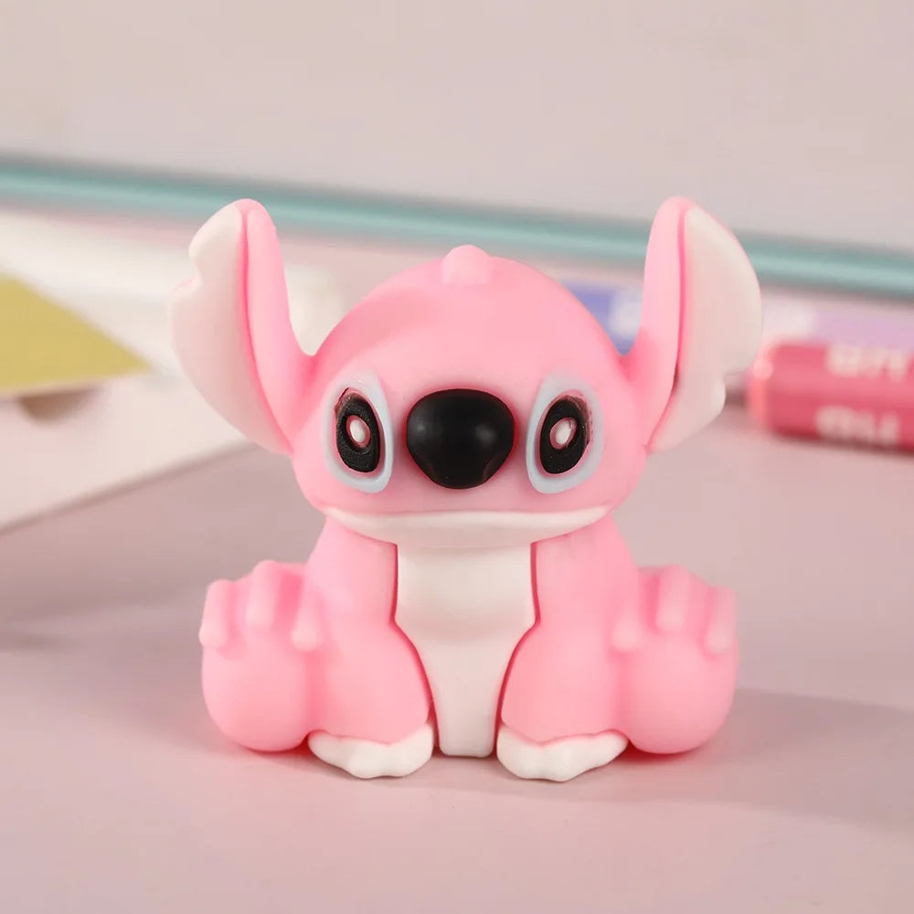 ** Cartoon Silicone Stitch Shape Pencil Sharpener Students Cute Cartoon Pencil Sharpener Pencil Sharpener Children's Stationery