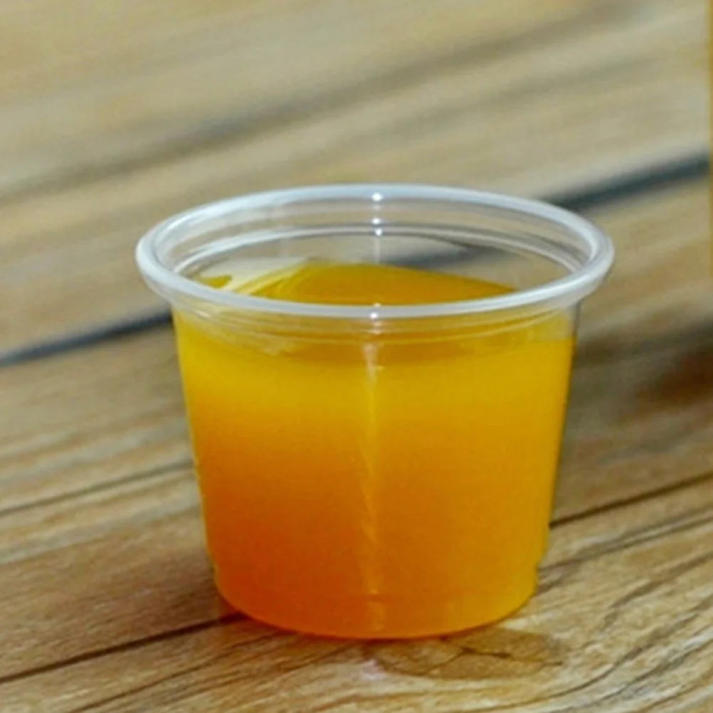 200pcs Mini Plastic Shot Cups 20ml Disposable for BBQ Party Picnic Restaurants Cafes Home Office Use small plastic cups