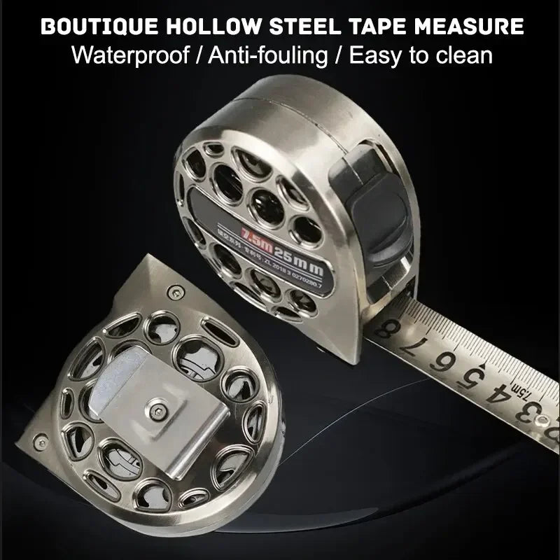 New 3/5/7.5M Metric Tape Measure Stainless Steel Anti-corrosion Retractable Ruler Woodworking Ruler Metric Tape Measuring Tools