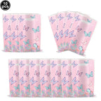 Butterfly Birthday Party Decoration Disposable Party Plates Cup Napkin Tablecloth Butterfly Knìfe Birthday Decoration Baby Showe
