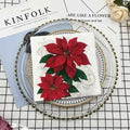 20pcs/Pac Colourful Printed Napkins 2 Ply Featured Christmas Flower Paper Napkins Wood Pulp Paper Party Disposable Placemats