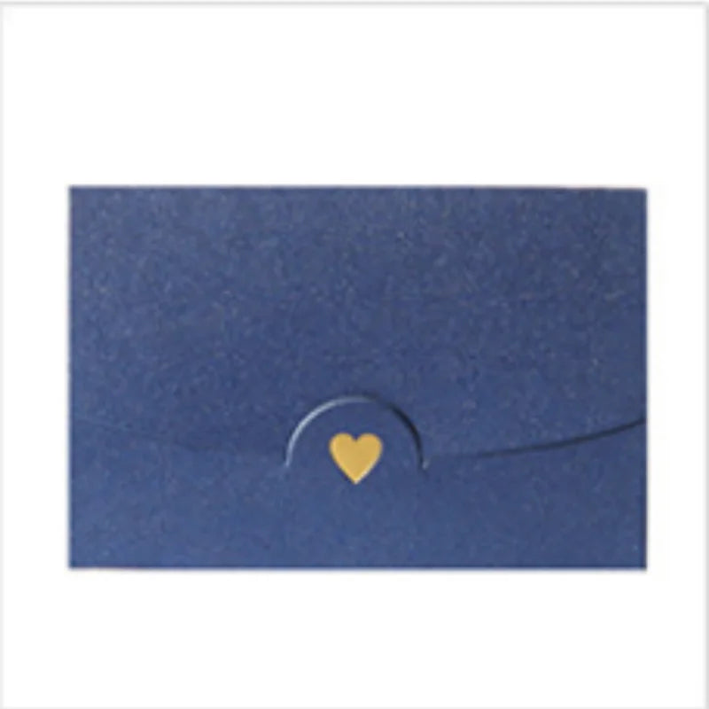 20Pcs small greeting card envelope made of Western colored pearl paper material with exquisite hot stamping and embossed design