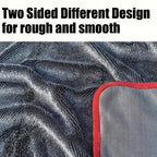 90x60cm XXL 500GSM Microfiber Car Drying Towel Ultra Absorbent Thickened Twist Ring Design Lint Free Scratch Free Auto Detailing