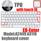 Ultra Thin TPU Keyboard Protector Cover Skin for Magic Keyboard with Touch ID A2449 A3118 MK293LL/A A2450 A3203