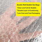 Transparent Bubble Mailers Self-sealing Plastic Shockproof Shipping Bag Self-adhesive Bubble Foam Packing Bags Cushioning Bag
