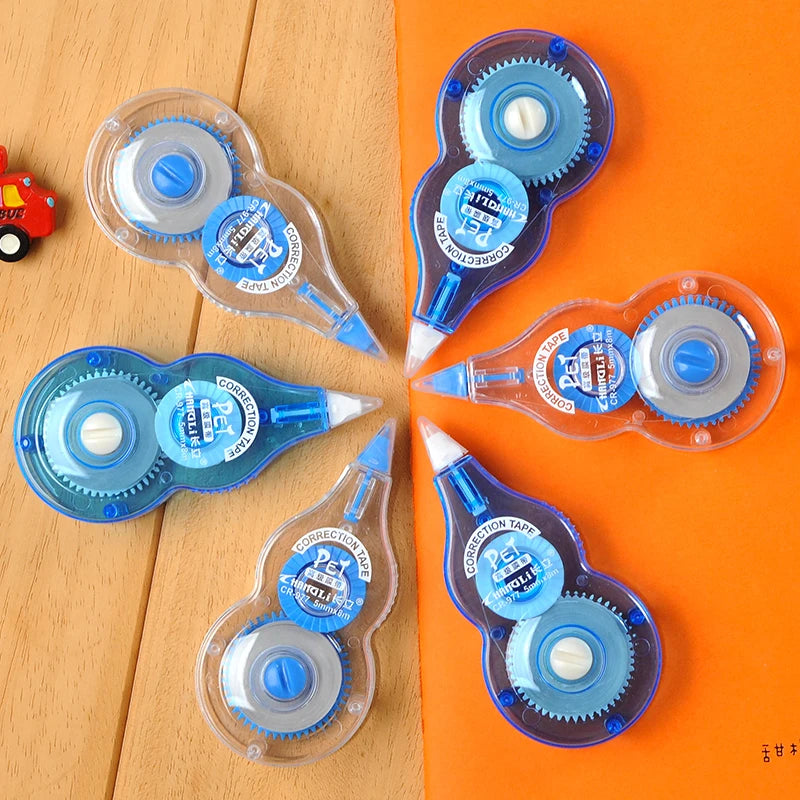 6pcs/Set Simple Correction Tape Roller 8mx5mm White Sticker Tape for Student Error Eraser Tape School Office Supplies Stationery