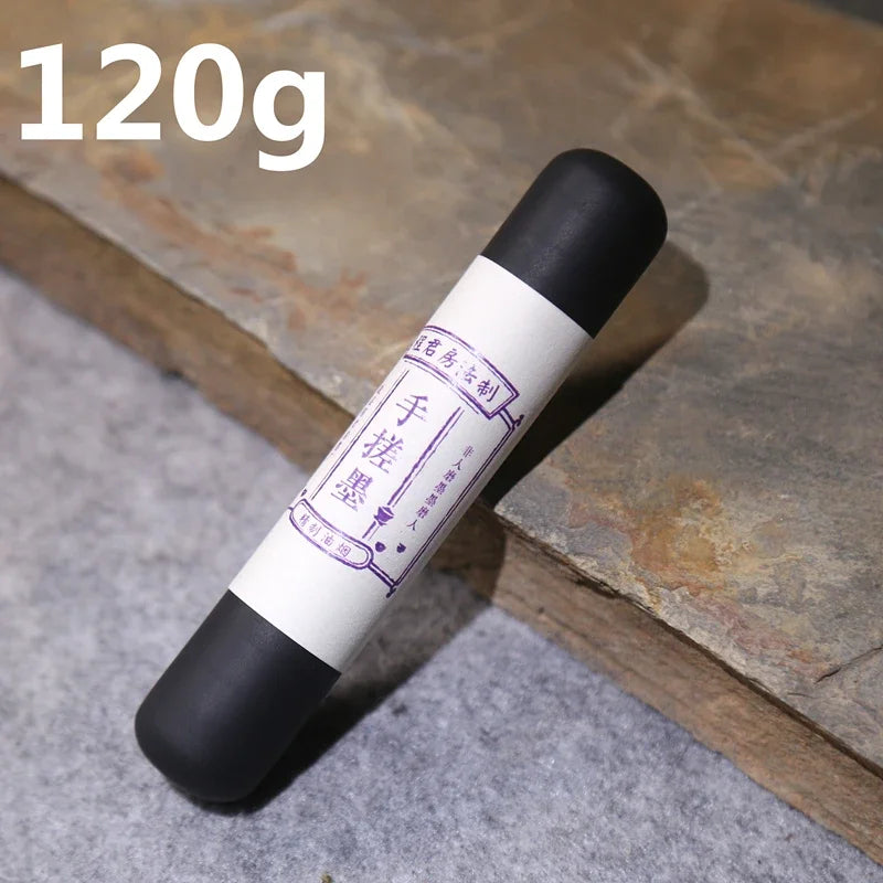 Hand Rubbing Oil Soot Ink Sticks Pure Handmade Ink Block Traditional Chinese Calligraphy Painting Oil Smoke Ink Bar Ink Stone