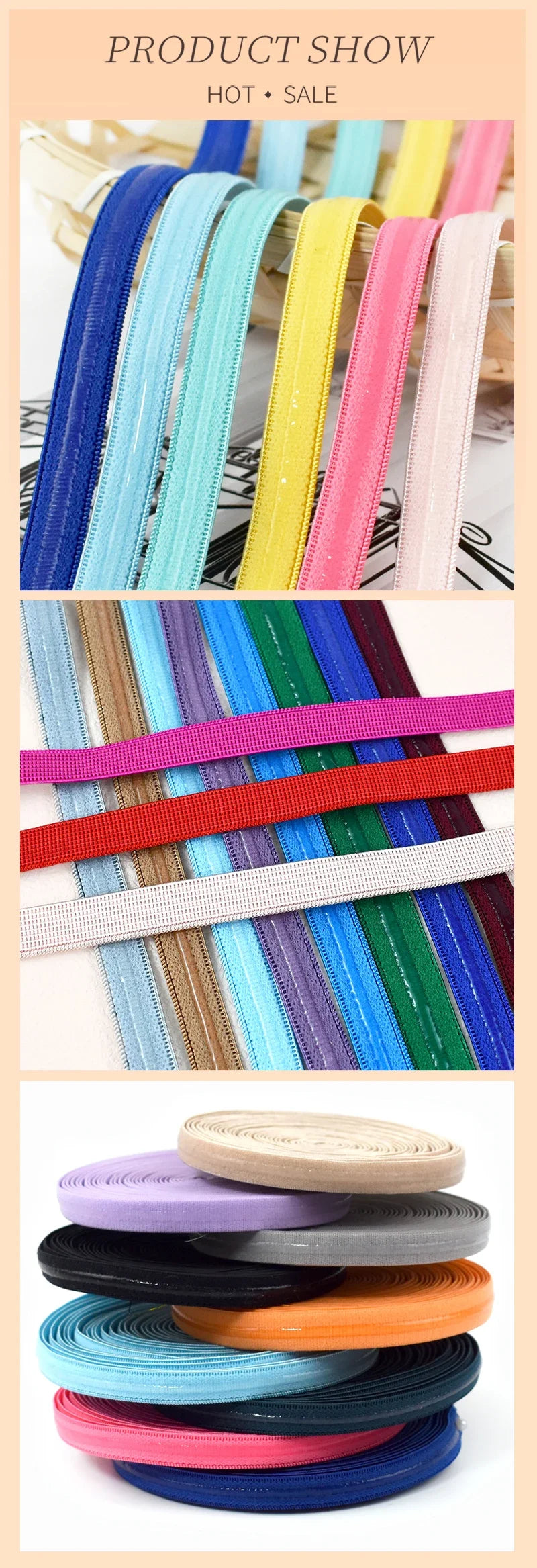 5/10/20M Non-slip Elastic Band 10mm Stretch Silicone Rubber Bands for Bra Underwear Strap Belt Tapes Sewing Trimming Accessory