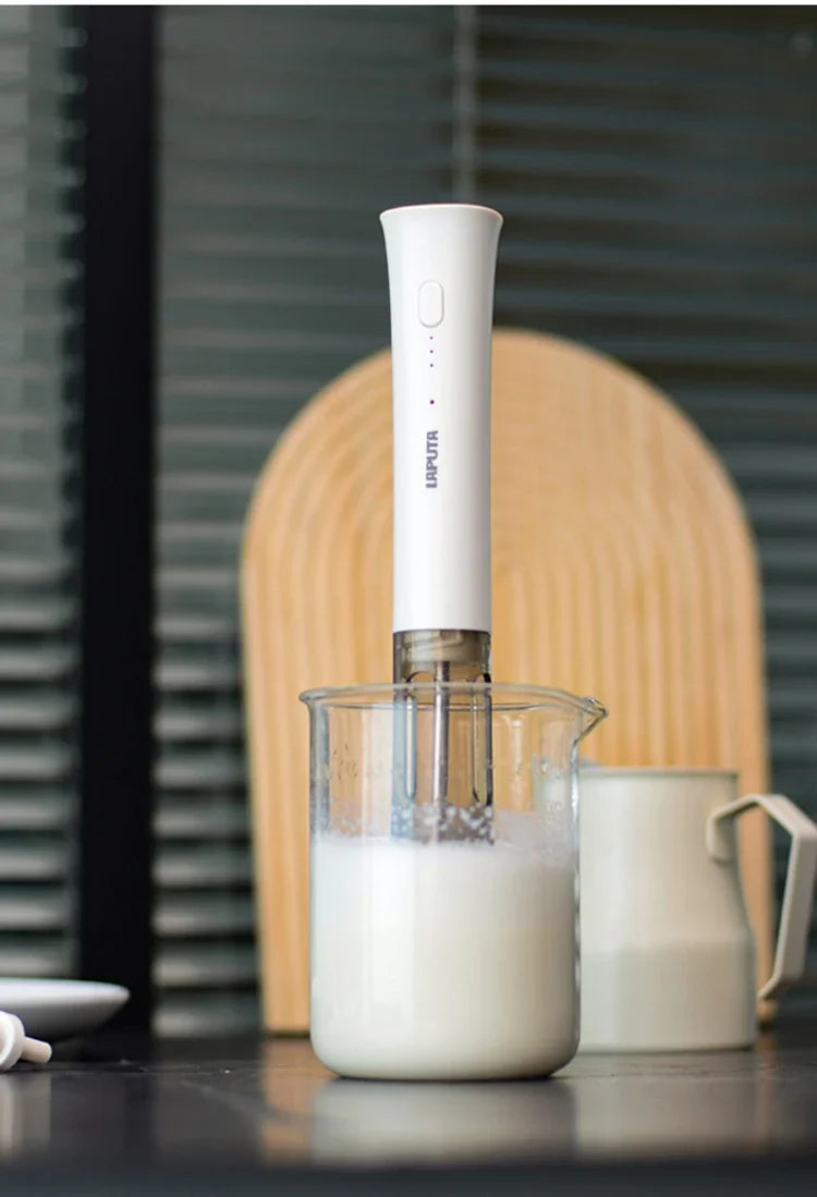 Coffee Milk Frother Portable Electric Milk Frothers Kitchen Miniature Milks Foam Machine Decoration Mixer Blender Coffeeware