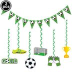 Soccer Party Disposable Tableware Paper Plates Cups Napkins Tablecloth Soccer Birthday Party Decoration