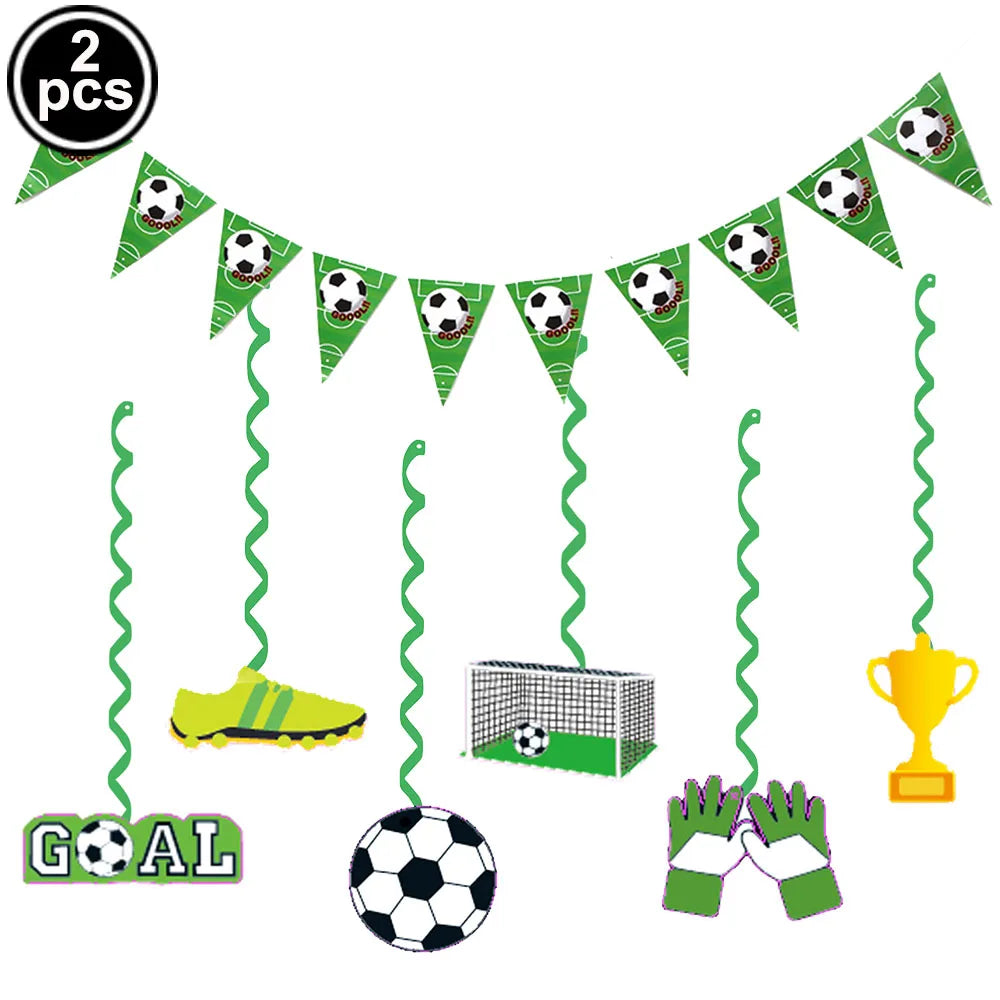 Soccer Party Disposable Tableware Paper Plates Cups Napkins Tablecloth Soccer Birthday Party Decoration