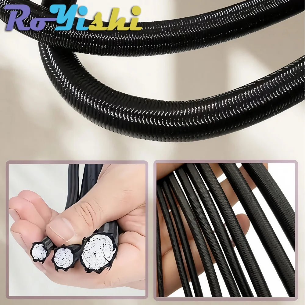 10M Strong Elastic Cord Rope Rubber Band Sewing Clothing Craft Supplies for DIY Jewelry Making Tents Kayak Boat Bag Luggage