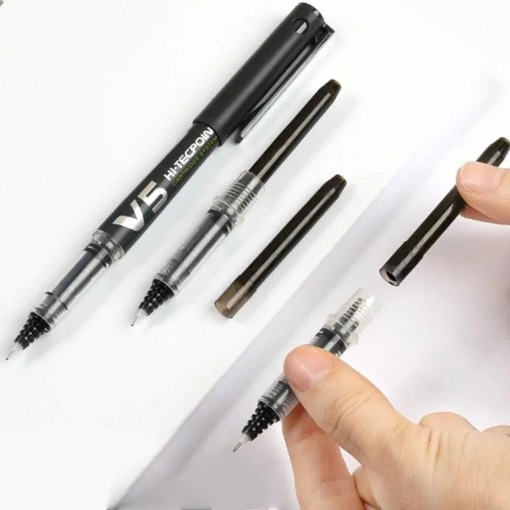 Japan Pilot V5/V7 Gel Pen Straight Liquid Replaceable Ink Cartridge 0.5/0.7mm for Writing School Stationery Office Accessories