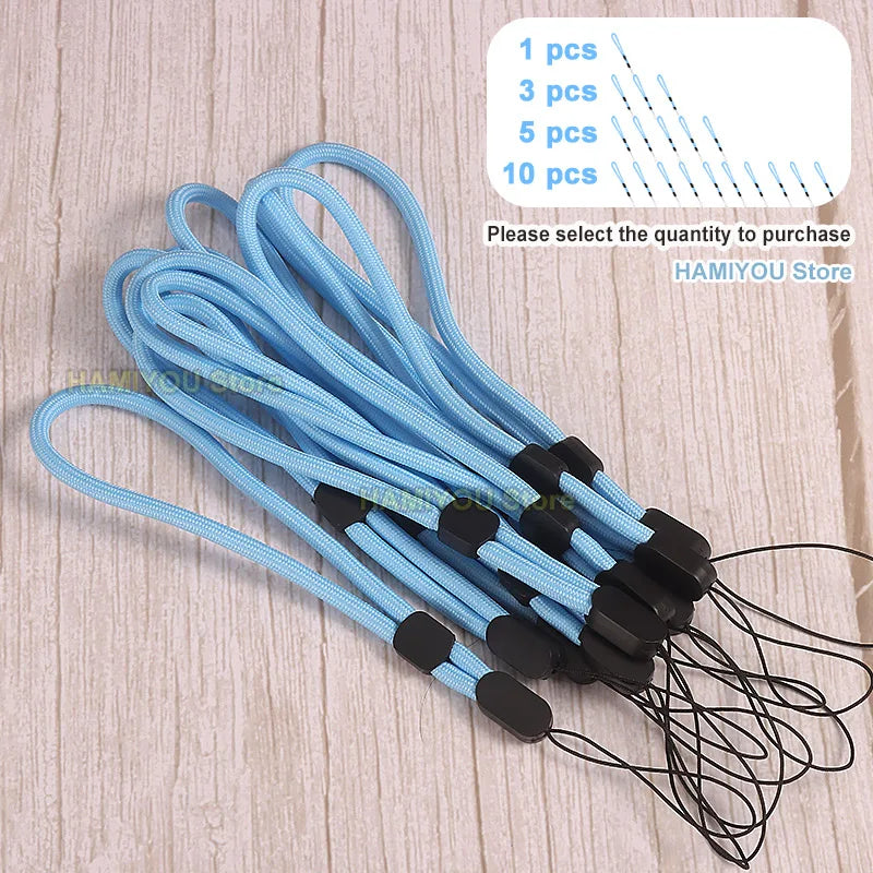 Red Adjustable Mobile Phone Strap / Color Wrist Lanyard for USB Flash Drives Keys Keychains Camera Key For Samsung XIAOMI iPhone