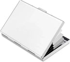 Anti-Scan RFID Blocking Card Holder - Aluminum Metal Wallet for 6 ID/Bank Cards Business Credit Card Case with Secure Protection