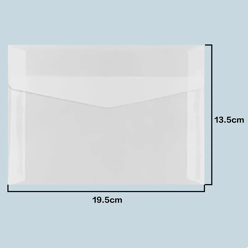 50pcs/lot Translucent Envelopes European Sulfuric Acid Paper Envelope for Wedding Invitation Business Supplies Giftbox Storage