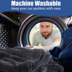 AUTOBRIGHT Microfiber 60*90cm 1300gsm One Wipe Drying Towel Car Wash Cloth Premium Cloth Thicken Soft Professional Car Cleaning