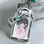 Ins Cat Photo Card Holder Kpop Photo Card Display Pendant Student ID Card Protective Cover Kpop Supplies