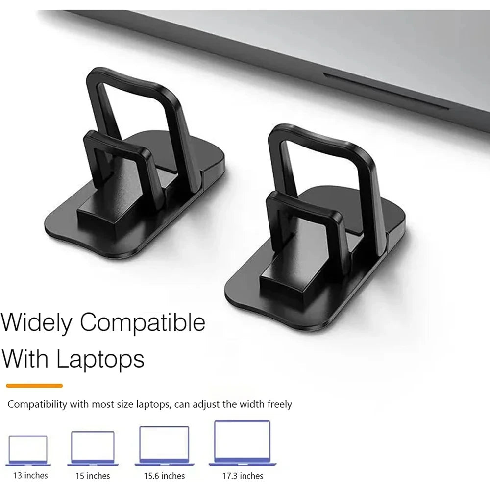 2PCS Adjustable Riser Cooling Bracket, Suitable for Laptops, Tablets, Foldable Laptop Brackets, Portable Laptop Brackets