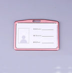 Office Metal Work Identity Badge ID Card Holder Aluminium Alloy Employee Name Cover Business Case Credit Card Holder Wallet